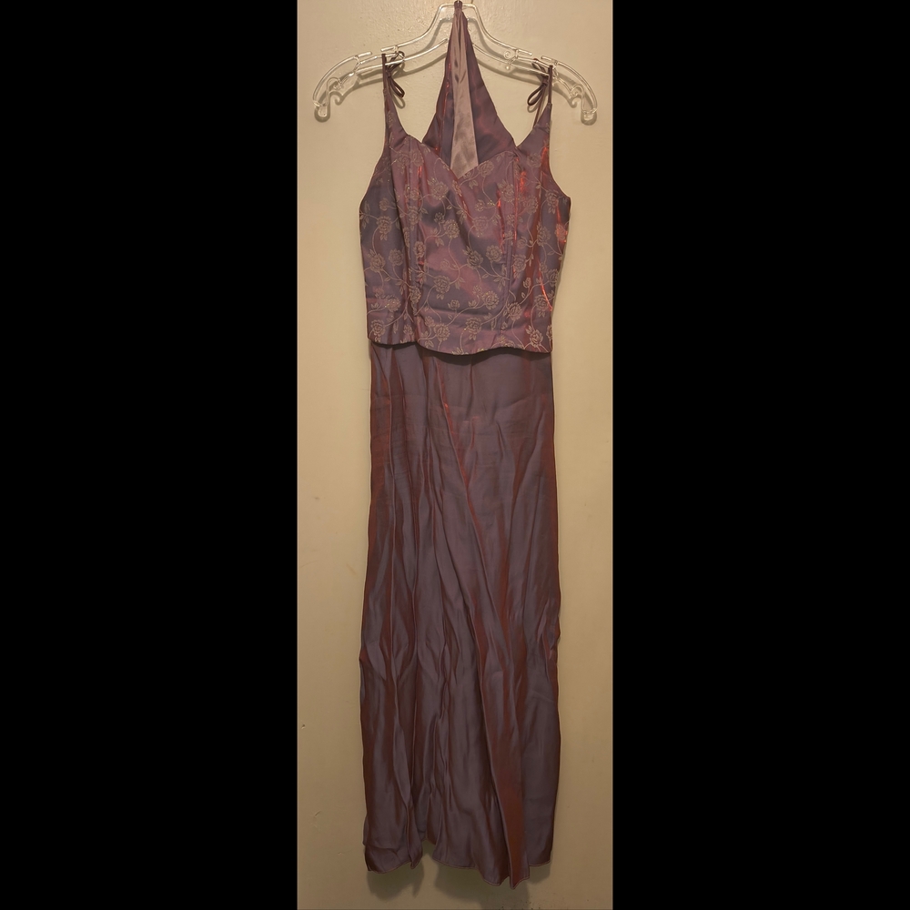 Purple Halter Maxi Dress